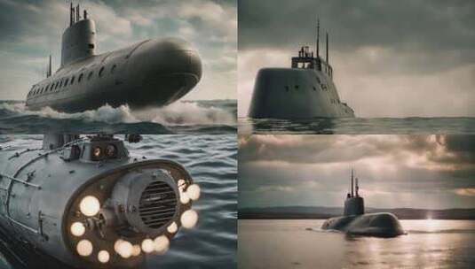 潜水艇 核潜艇高清在线视频素材下载