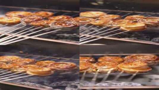 烤带鱼卷高清在线视频素材下载
