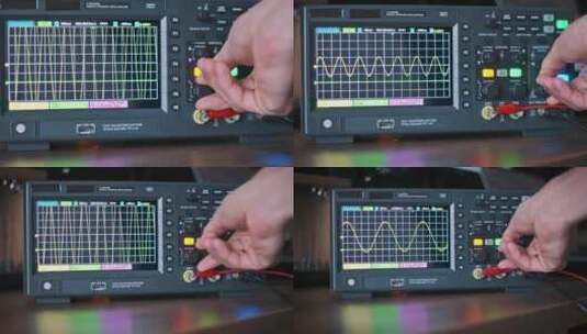 手摇示波器振幅高清在线视频素材下载