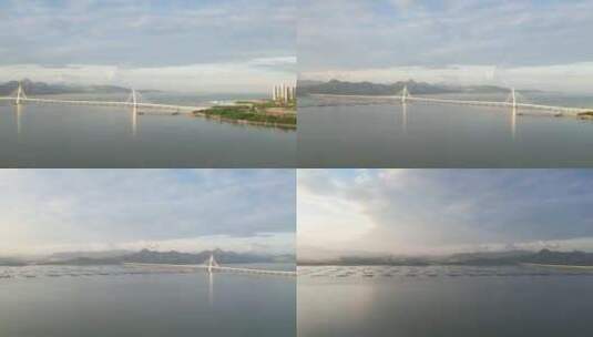 广东省深圳市深圳湾公园4k航拍风光高清在线视频素材下载
