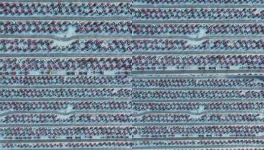 吉林长春一汽厂区汽车广场高清在线视频素材下载