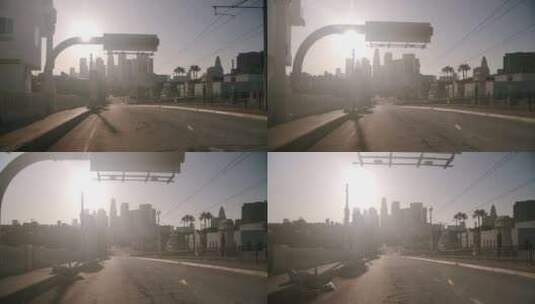 洛杉矶市中心废弃的桥高清在线视频素材下载