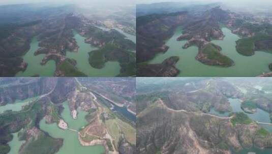 郴州高倚岭风景区丹霞地貌航拍高清在线视频素材下载