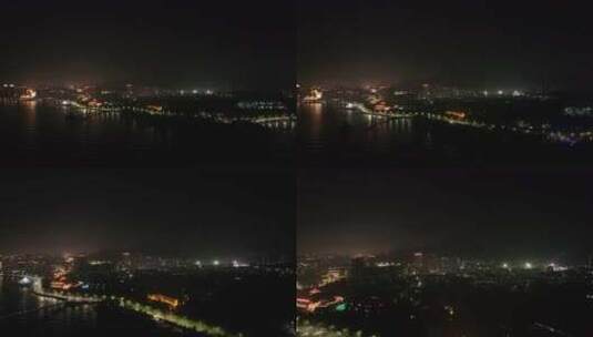 烟台海边夜景高清在线视频素材下载