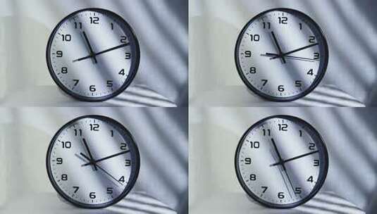 室内光影下的时钟特写高清在线视频素材下载