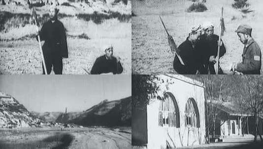 解放战争延安保卫战转战陕北高清在线视频素材下载