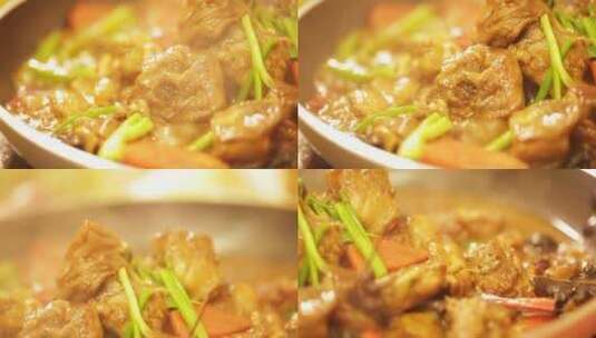 美食黄焖鸡米饭 (2)高清在线视频素材下载