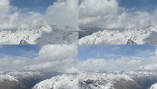 达古冰川  4K山峰高清在线视频素材下载