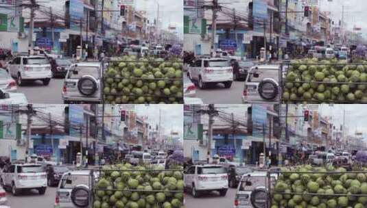 忙碌的泰国街头高清在线视频素材下载