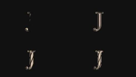 J字母logo动画排版设计高清在线视频素材下载