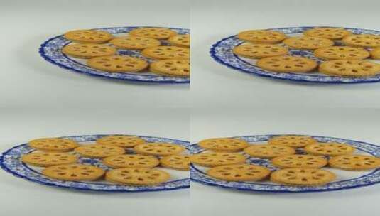 早餐夹层饼干高清在线视频素材下载