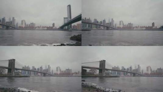曼哈顿大桥高清在线视频素材下载