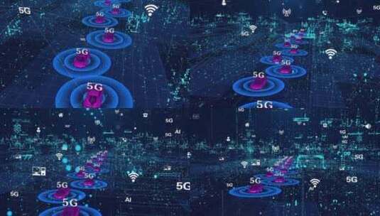 5g无人驾驶智能汽车高清在线视频素材下载