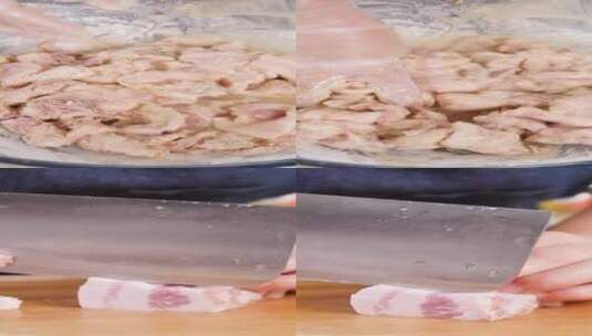 五花肉腌制高清在线视频素材下载
