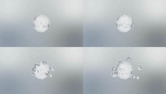 超大分子分支透明水润高清在线视频素材下载