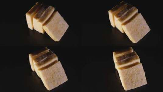 冻豆腐蛋白质食材高清在线视频素材下载