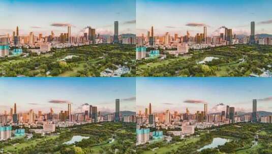 深圳城市风光航拍高清在线视频素材下载