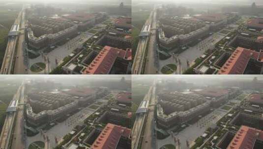 西安中国西部科技创新港地铁行驶高清在线视频素材下载