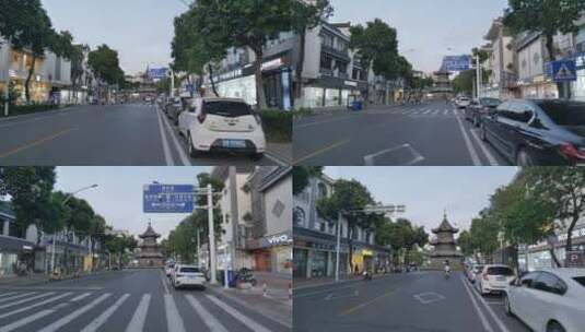 扬州街头风景高清在线视频素材下载