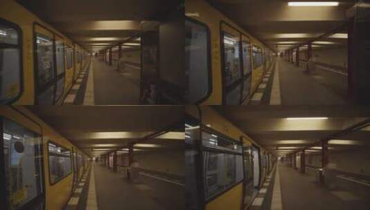 进站的地铁高清在线视频素材下载