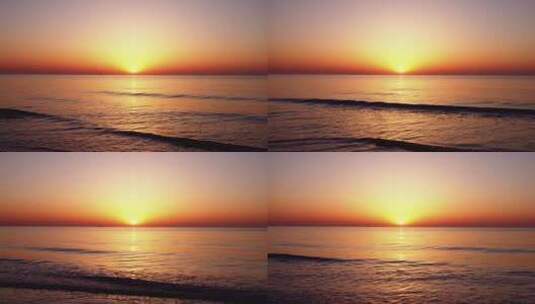 8k实拍海滩日出前后唯美空镜高清在线视频素材下载