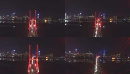 八一桥 夜景11高清在线视频素材下载