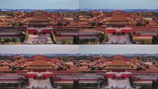中国北京故宫博物院紫禁城文化遗产历史宫殿高清在线视频素材下载