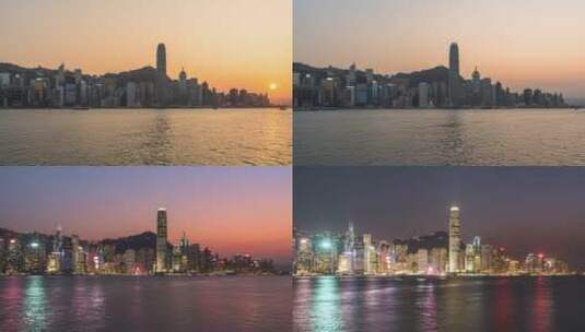 香港星光大道璀璨夜景高清在线视频素材下载