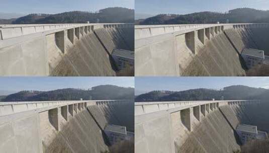水坝Vir作为饮用水和水力发电厂的水库，捷克共和国高清在线视频素材下载