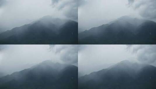 【6K】下雨中的大山高清在线视频素材下载