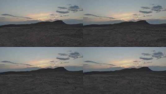 落日荒漠景观高清在线视频素材下载