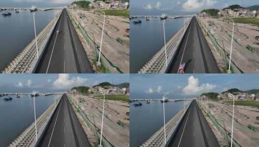 霞浦环岛公路航拍高清在线视频素材下载