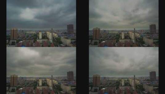 4K城市阴天延时摄影高清在线视频素材下载