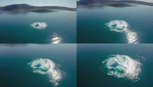 格陵兰岛海洋冰川高清在线视频素材下载