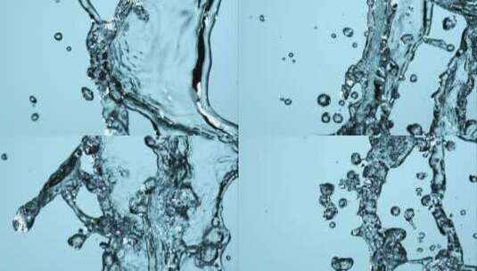 超慢动作中的水柱高清在线视频素材下载