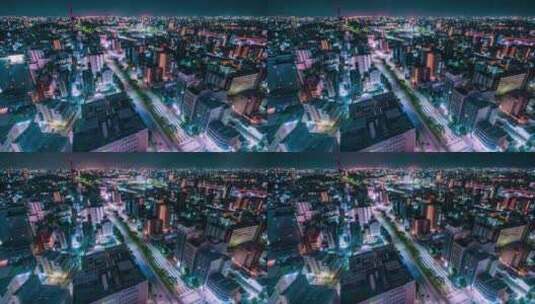 4K-日本东京大范围夜景延时高清在线视频素材下载