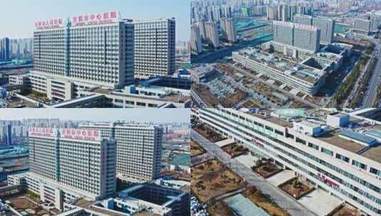安阳市人民医院新院4K航拍高清在线视频素材下载