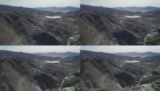 新疆阿勒可可托海河道秋色航拍高清在线视频素材下载