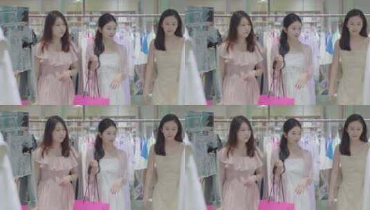 商场购物 时尚女性高清在线视频素材下载