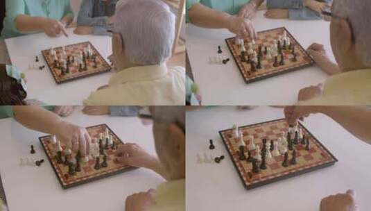 下棋的人高清在线视频素材下载