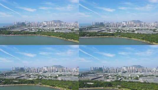 深圳南山深圳湾口岸高清在线视频素材下载