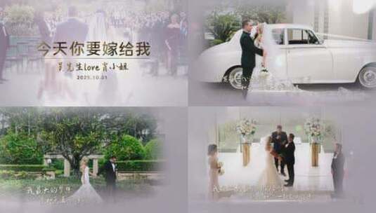 4K今天你要嫁给我-求婚婚礼VLOG高清AE视频素材下载