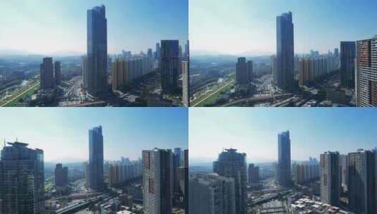 城市交通深圳高楼深润大厦高清在线视频素材下载