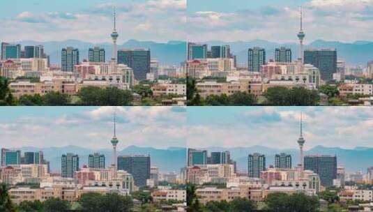 北京_北京CBD_城市建筑群_延时素材高清在线视频素材下载