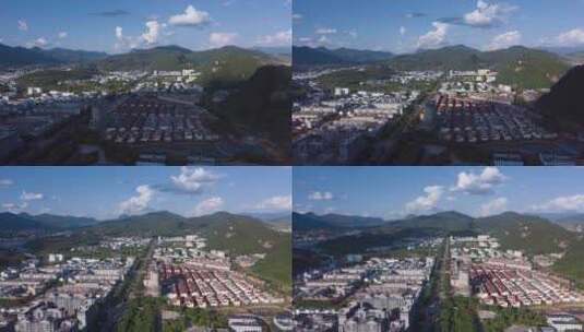 中缅边境镇康县城南伞大范围移动延时18高清在线视频素材下载