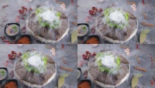 火锅 火锅食材 菜品高清在线视频素材下载
