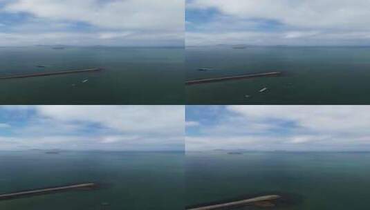 广东惠州双月湾航拍竖屏高清在线视频素材下载