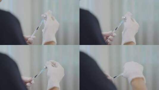医生注射器准备在美容诊所注射肉毒杆菌素。高清在线视频素材下载