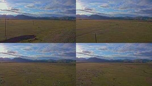 新疆巴音布鲁克草原HDR航拍高清在线视频素材下载