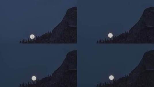 山上的月亮高清在线视频素材下载